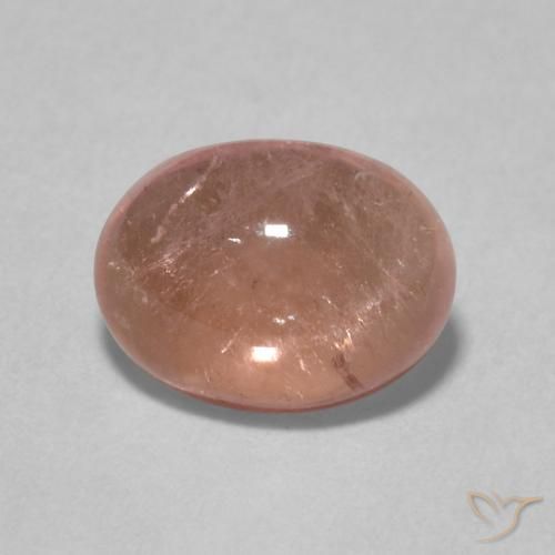 1.43ct طبيعي سالمون وردي تورمالين, بيضوي, شفاف