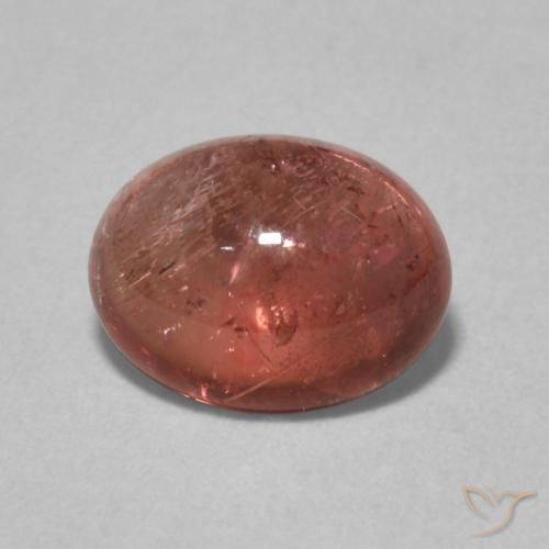1.59ct طبيعي أحمر متوسط تورمالين, بيضوي, شفاف
