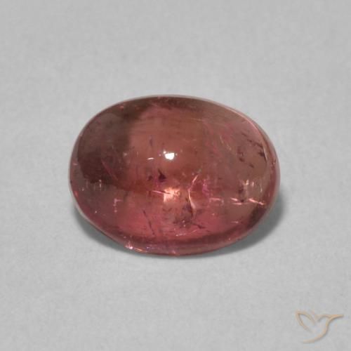 1.21ct طبيعي وردى برتقالى تورمالين, بيضوي, شفاف