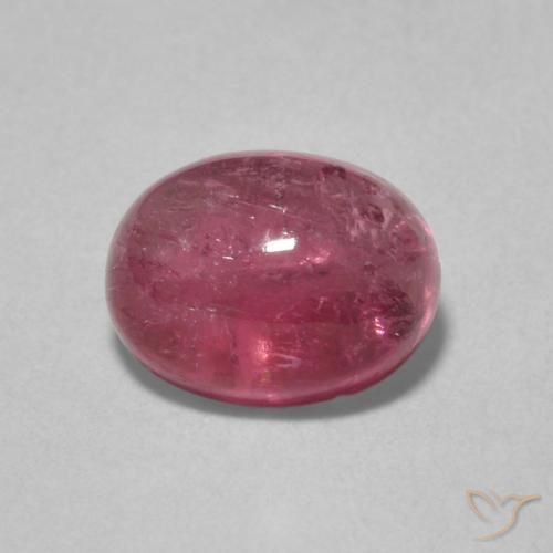 1.36ct طبيعي أرجوانى متوسط تورمالين, بيضوي, شفاف