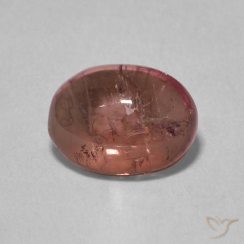 1.17ct طبيعي وردى متوسط تورمالين, بيضوي, شفاف