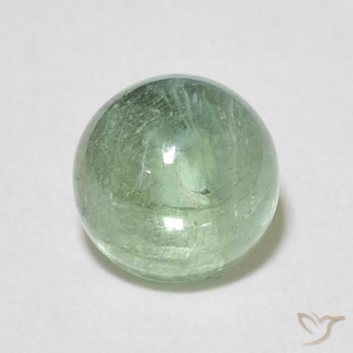 2.06ct طبيعي أخضر أصفر فاتح جدا تورمالين, دائري, شفاف