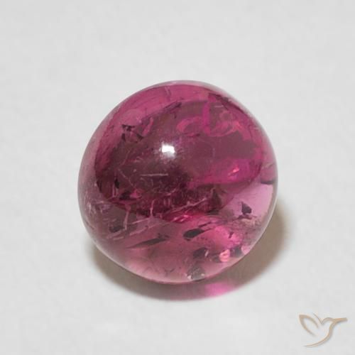 1.51ct طبيعي وردى غامق تورمالين, دائري, شفاف, Photo A