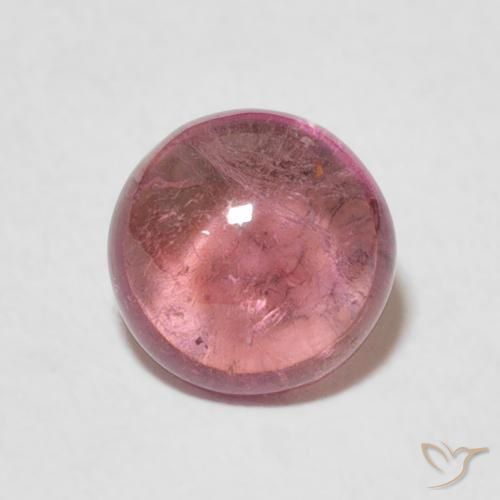 1.60ct طبيعي وردي فاتح تورمالين, دائري, شفاف