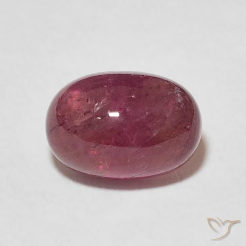 2.61ct طبيعي أحمر متوسط تورمالين, بيضوي, شفاف