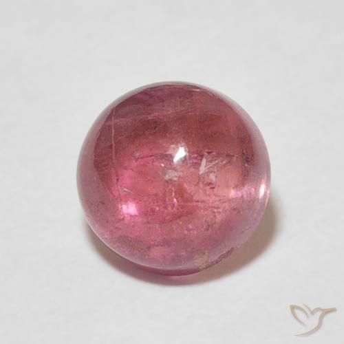 1.72ct طبيعي وردى برتقالى غامق تورمالين, دائري, شفاف