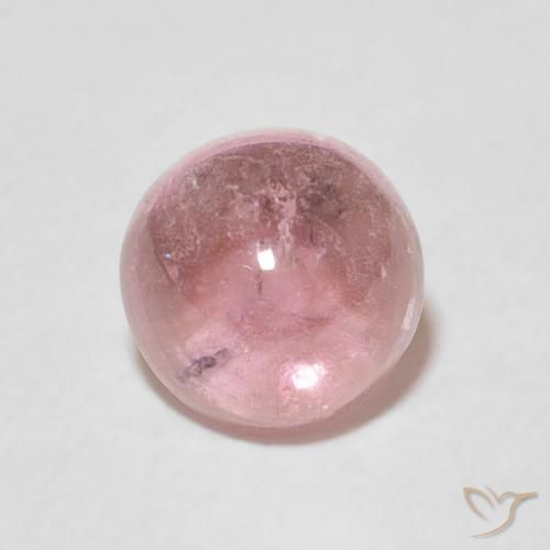 1.31ct طبيعي وردى متوسط تورمالين, دائري, شفاف