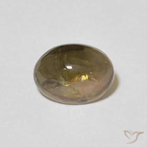 1.31ct طبيعي البني الفاتح تورمالين, بيضوي, شفاف