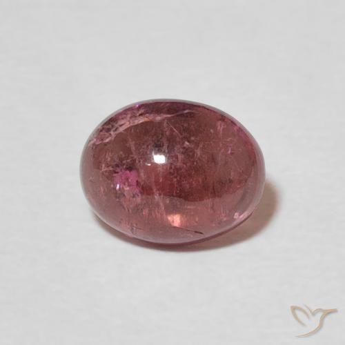 1.29ct طبيعي أحمر كرزى أرجوانى تورمالين, بيضوي, شفاف