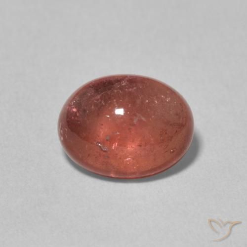 2.08ct طبيعي وردى توت العليق تورمالين, بيضوي, شفاف