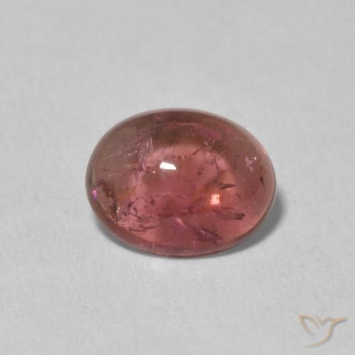 1.60ct طبيعي أحمر غامق تورمالين, بيضوي, شفاف