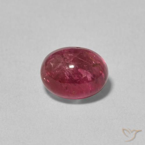 1.74ct طبيعي أحمر غامق تورمالين, بيضوي, شفاف