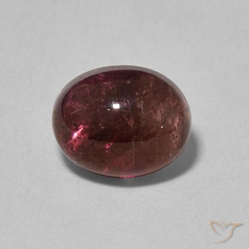 3.01ct طبيعي أحمر النبيذ تورمالين, بيضوي, شفاف