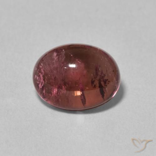 2.19ct طبيعي أحمر نبيذى غامق تورمالين, بيضوي, شفاف, Photo A