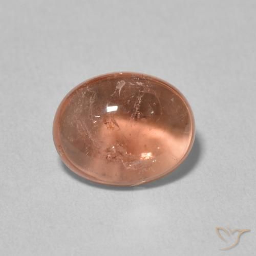 1.89ct طبيعي وردى برتقالى تورمالين, بيضوي, شفاف