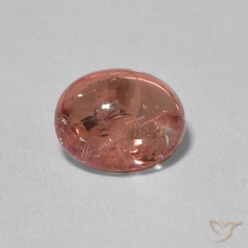 1.98ct طبيعي وردى غامق تورمالين, بيضوي, شفاف