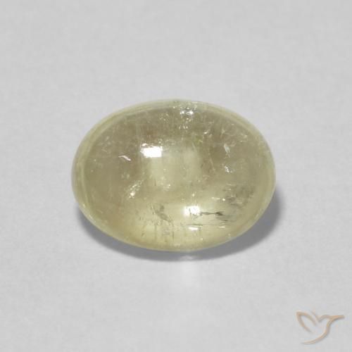 1.62ct طبيعي أصفر باهت تورمالين, بيضوي, شفاف