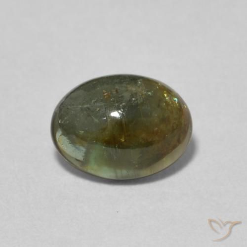 1.22ct طبيعي الأخضر الغامق تورمالين, بيضوي, شفاف