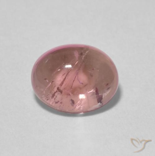 1.44ct طبيعي وردى متوسط تورمالين, بيضوي, شفاف