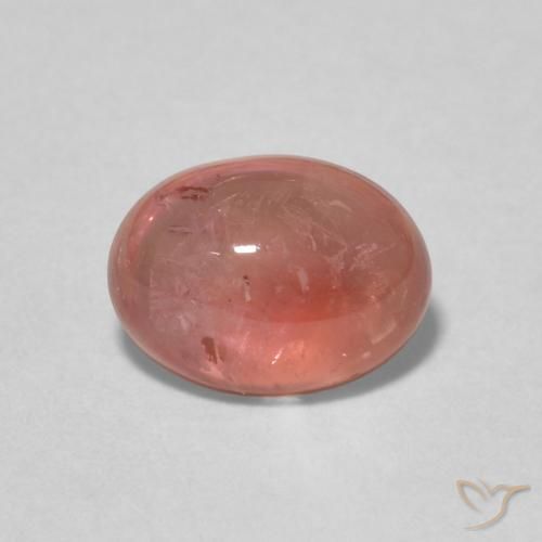 1.51ct طبيعي وردى خشب الورد تورمالين, بيضوي, شفاف