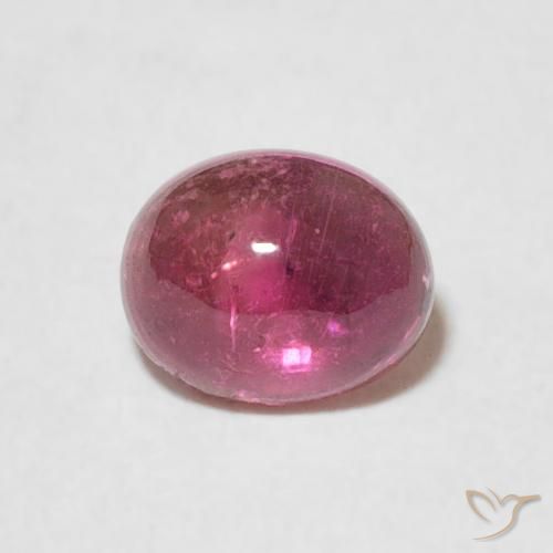 0.79ct طبيعي أرجواني محمر تورمالين, بيضوي, شفاف