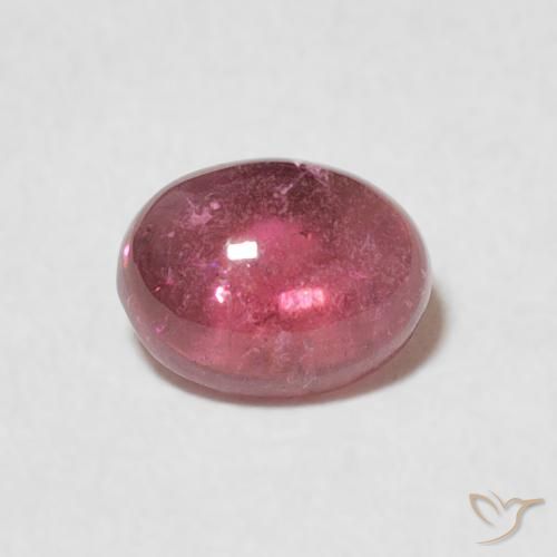 0.89ct طبيعي أرجواني محمر تورمالين, بيضوي, شفاف