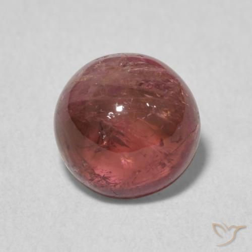 1.41ct طبيعي وردى متوسط تورمالين, دائري, شفاف
