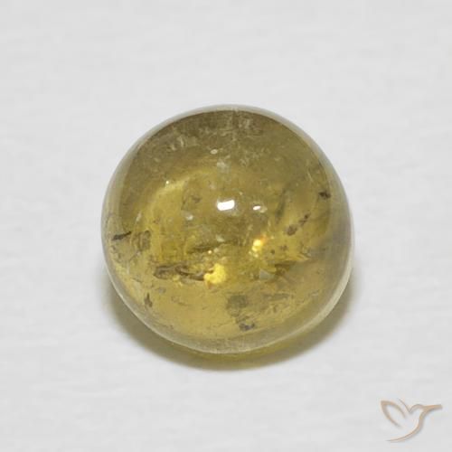 1.17ct طبيعي أصفر ذهبي تورمالين, دائري, شفاف