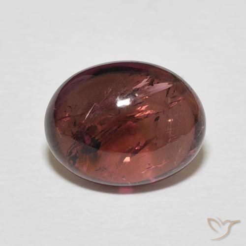2.95ct طبيعي Medium Dark-Red تورمالين, بيضوي, شفاف