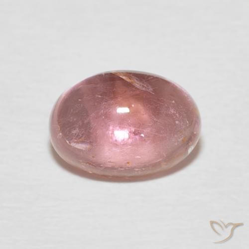 1.60ct طبيعي وردى متوسط تورمالين, بيضوي, شفاف