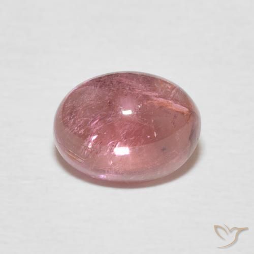 1.67ct طبيعي وردى برتقالى تورمالين, بيضوي, شفاف