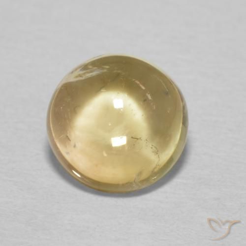 1.39ct طبيعي ذهبي تورمالين, دائري, شفاف
