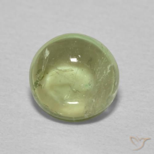0.76ct طبيعي أخضر ترابى تورمالين, دائري, شفاف