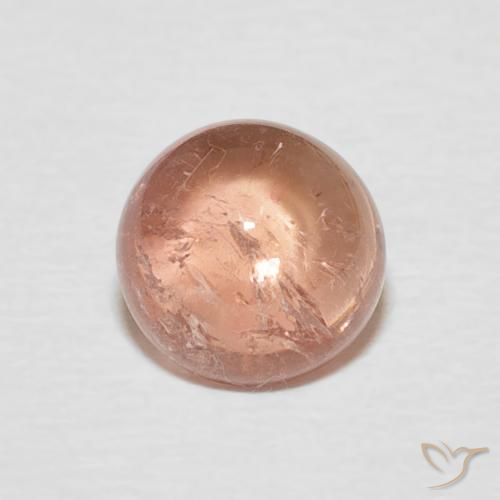1.50ct طبيعي وردي فاتح تورمالين, دائري, شفاف
