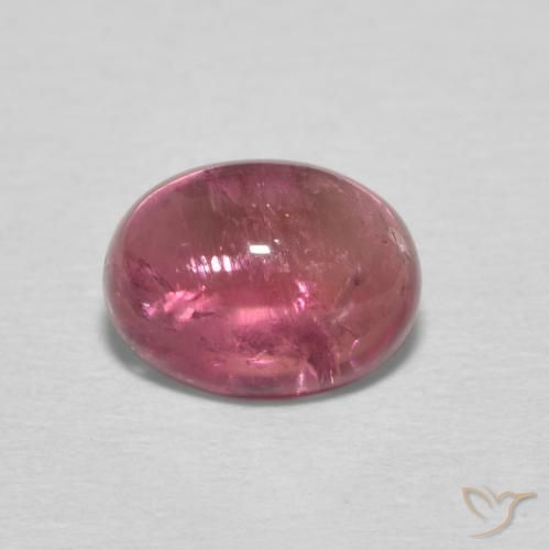 1.31ct طبيعي وردى متوسط تورمالين, بيضوي, شفاف