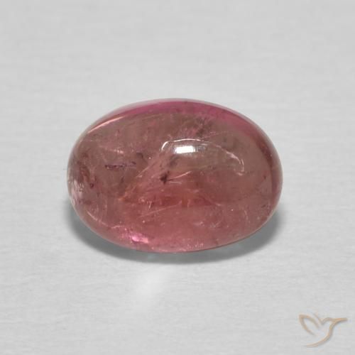 1.34ct طبيعي وردى غامق تورمالين, بيضوي, شفاف