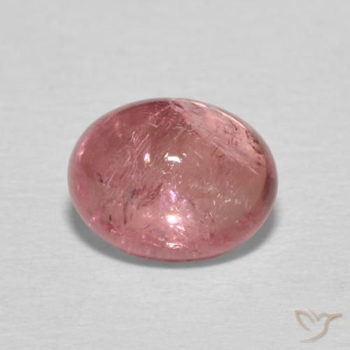 1.85ct طبيعي وردى داكن تورمالين, بيضوي, شفاف