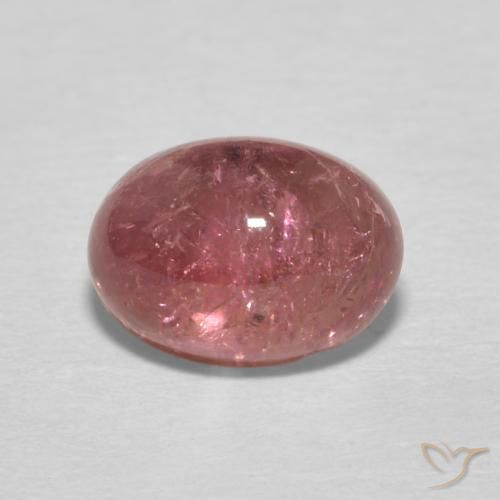 1.64ct طبيعي أحمر كرزى أرجوانى تورمالين, بيضوي, شفاف