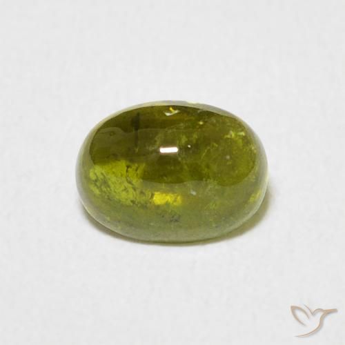 0.80ct طبيعي أخضر الغابة دافئ تورمالين, بيضوي, شفاف