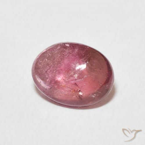 تورمالين Dark PInk طبيعي، بيضوي، 1.40 قيراط، شفاف