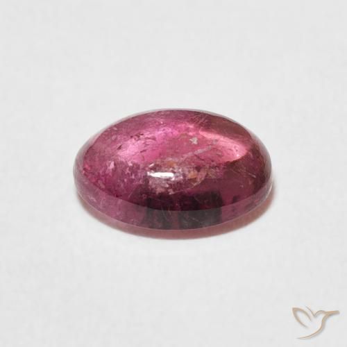 تورمالين Dark PInk طبيعي، بيضوي، 1.40 قيراط، شفاف
