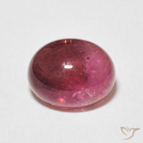 2.42ct طبيعي احمر غامق تورمالين, بيضوي, شفاف