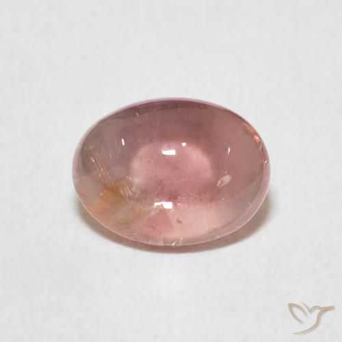 1.30ct طبيعي وردي فاتح تورمالين, بيضوي, شفاف