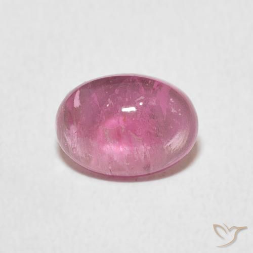 1.22ct طبيعي وردى العلكة تورمالين, بيضوي, شفاف