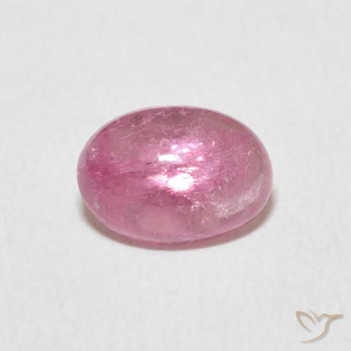 1.19ct طبيعي وردي فاقع تورمالين, بيضوي, شفاف