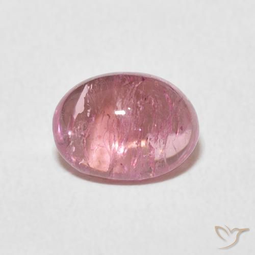 1.55ct طبيعي وردى كثيف تورمالين, بيضوي, شفاف