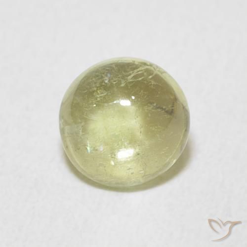 0.84ct طبيعي أخضر كمثرى فاتح تورمالين, دائري, شفاف