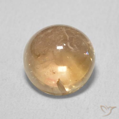 2.03ct طبيعي ذهبي تورمالين, دائري, شفاف