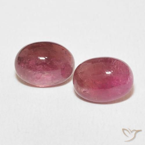 3.19ctw طبيعي Dark PInk تورمالين, بيضوي, شفاف