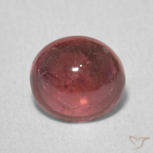 0.86ct طبيعي احمر غامق تورمالين, بيضوي, شفاف